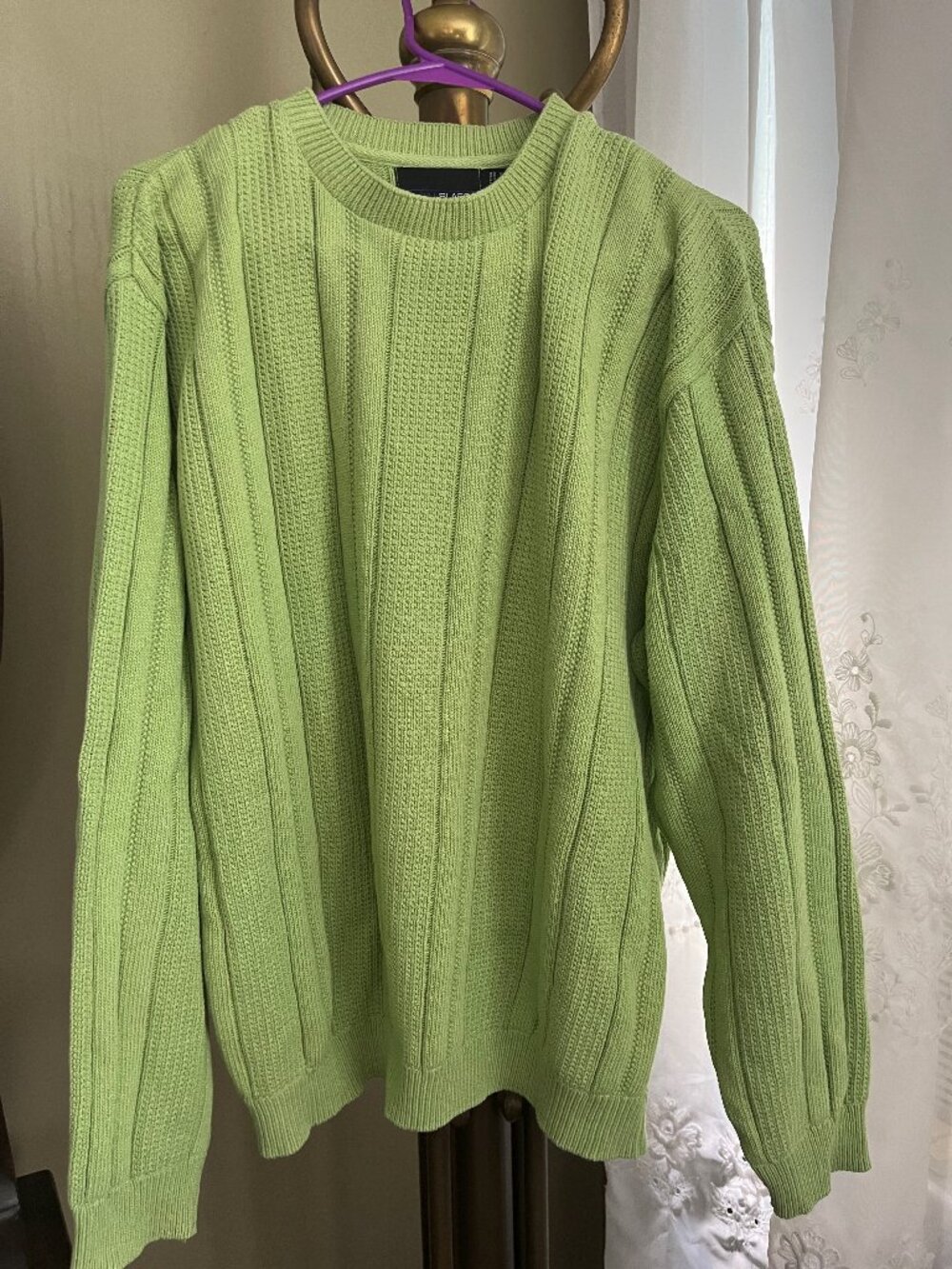 Men's Bill Blass XL Green Sweater
